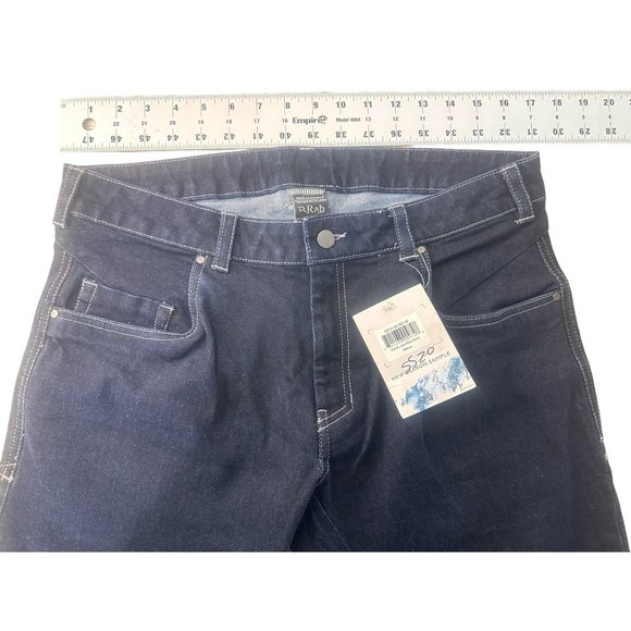 Rab The Mountain People Straight Jeans Mens 35x32 Blue Mid Rise Denim Outdoors - Picture 16 of 16